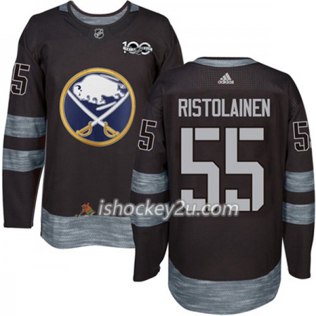 Mænd NHL Buffalo Sabres Trøje Rasmus Ristolainen 55 1917-2017 100th Anniversary Adidas Sort Authentic
